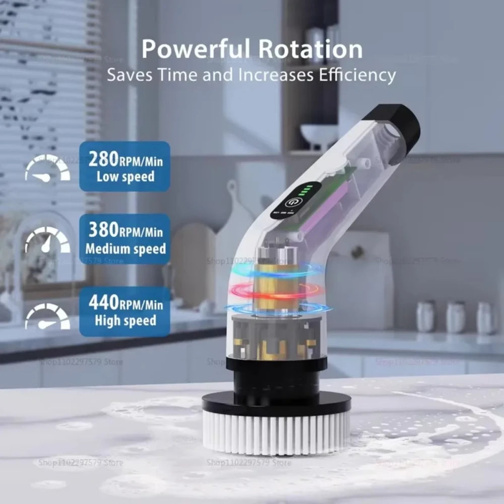 Cordless Spin Scrubber 9-in-1 | Electric Cleaning Brush