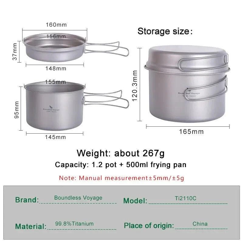 Boundless Voyage Titanium Cookware Set