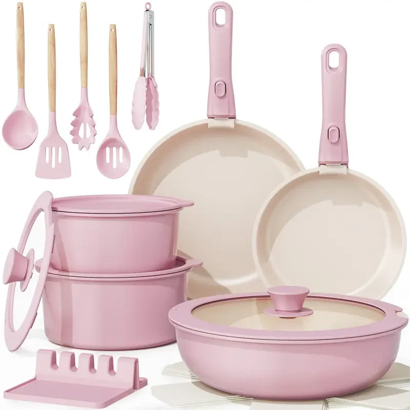 Astercook 20-Piece Cookware Set White