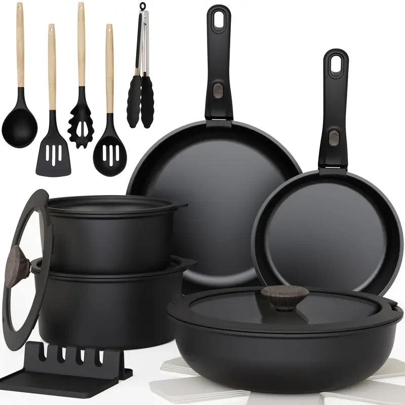 Astercook 20-Piece Cookware Set White